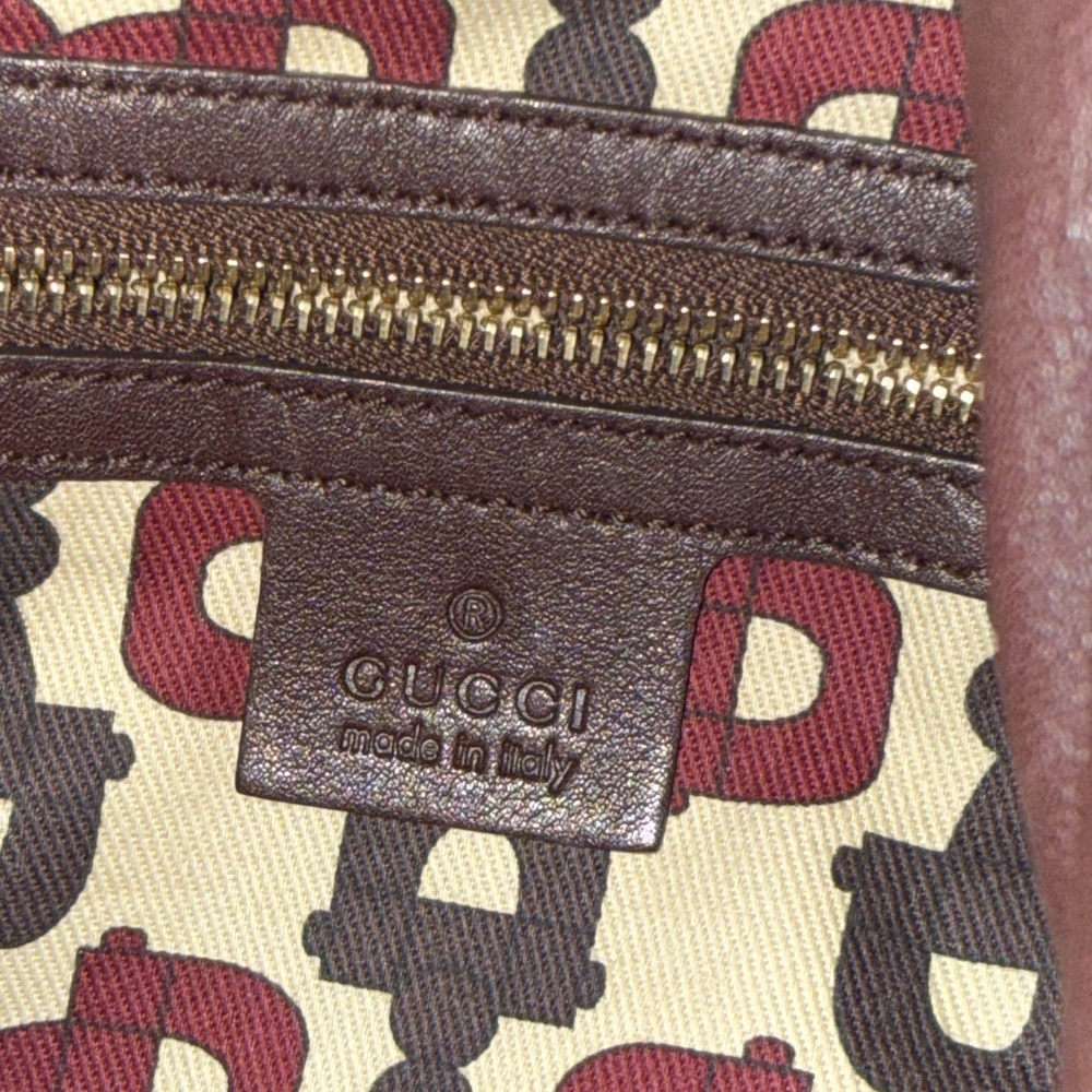 Gucci Hysteria hobo bag in brown leather with gold-tone hardware accents - Picture 6 of 6
